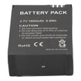 thumbnail image 1 of Lithium Ion Battery, Multi Protection Replacement Action Camera Battery Fireproof Structure Rechargeable 1600mAh  for Sports Camera, 1 of 7