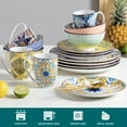 thumbnail image 2 of vancasso, Series Jasmin, 40-Piece Porcelain Dinnerware Set, Multicolour Dinner Set, Service for 8, 2 of 7
