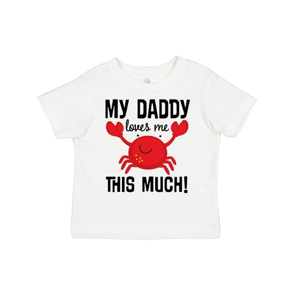 Inktastic Daddy Loves Me Childs Crab Boys or Girls Toddler T-Shirt