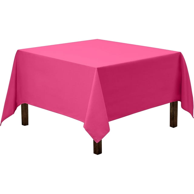 Nappe Carrée x Nappe Carrée Charbon pour Tables Carrées Ou Rondes en Polyester Lavable, Idéale pour Buffets, Fêtes, Soupers des Fêtes, Mariages et Plus
