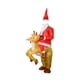 thumbnail image 2 of Disfraz inflable de Papá Noel para cosplay, juego de rol, divertido y inflable. Papá Noel monta un alce, 2 of 9