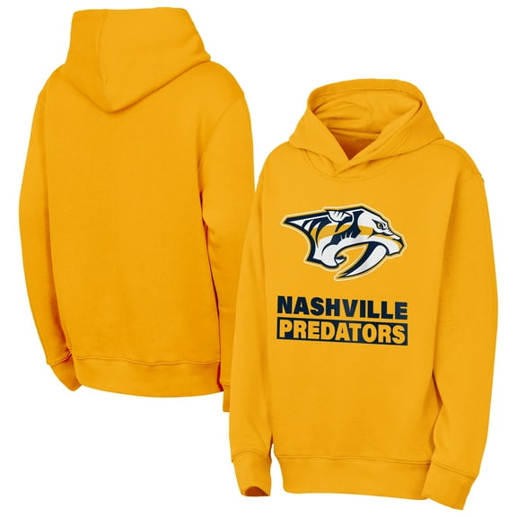Youth Outerstuff  Gold Nashville Predators Back to Basics Hoodie
