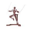 thumbnail image 4 of T13 Action Figure Accessories - Magnetic Poseable 13 Joint Figure DIY Fidget t13 action figure accessories 3d printed action figure (Brown), 4 of 5