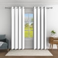 thumbnail image 5 of Aofoto Blackout Energy Efficient Curtain Grommet Curtain 2 Panel, 42"x96", White, 5 of 5