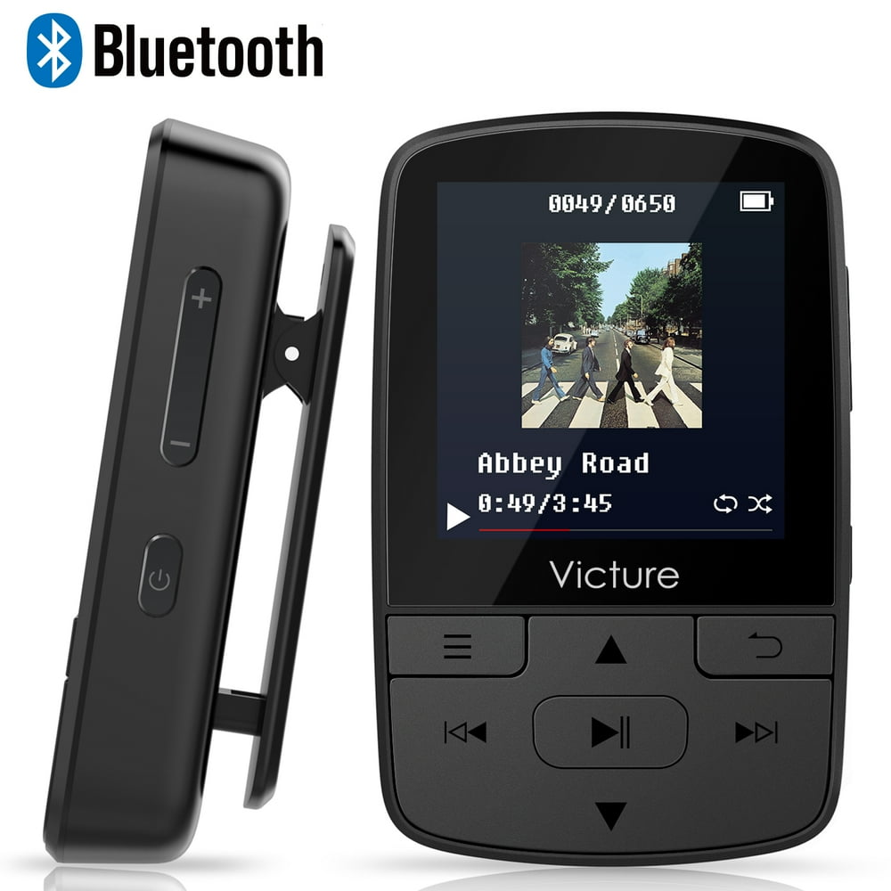 Victure MP3 Player Clip Bluetooth 8G FM Radio Portable Music Player for