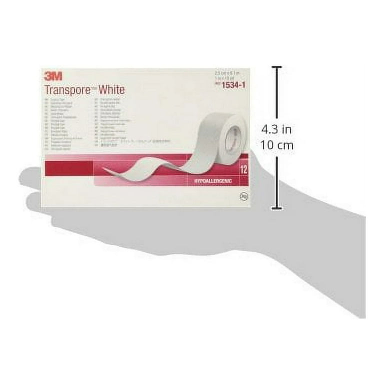 3M Transpore Surgical Tap, Water Resistant, 1 Inch x 10 Yards