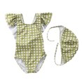 thumbnail image 1 of Baby Girl Swimsuit Cute One Piece Bathing Suit with Sun Protection Ruffles Swimwear (9M-6T), 1 of 3