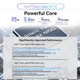 thumbnail image 5 of MOREFINE M8 N150 MINI PC WiFi 5 BT5.0 DDR4 32G 1TB NVME Windows11 Pro Mini computadora SSD de doble canal PC portátil para juegos, 5 of 5