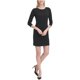 thumbnail image 2 of Mini vestido Calvin Klein con botones en los hombros para mujer negro pequeño, 2 of 2