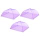 thumbnail image 1 of 3 Piezas Grandes y Altas Cubiertas para Alimentos de Malla de 17" para Exteriores, Cubiertas Protectoras Colapsables para Alimentos, Púrpura, 1 of 6