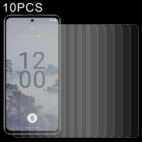 For Nokia X30 10 PCS 0.26mm 9H 2.5D Tempered Glass Film