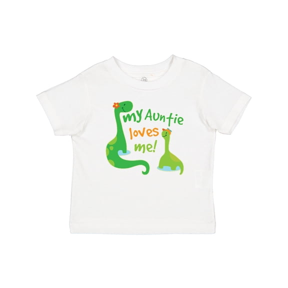 Inktastic My Auntie Loves Me Dinosaur Boys Baby T-Shirt