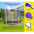 thumbnail image 5 of Machrus Upper Bounce 9 FT Round Trampoline Set with Safety Enclosure System -Backyard Trampoline - Outdoor Trampoline for Kids - Adults, 5 of 6