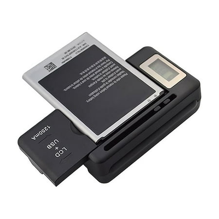 Image of axGear Universal Battery Charger w/ USB AC Charging Port for Cell Phone Camera Battery