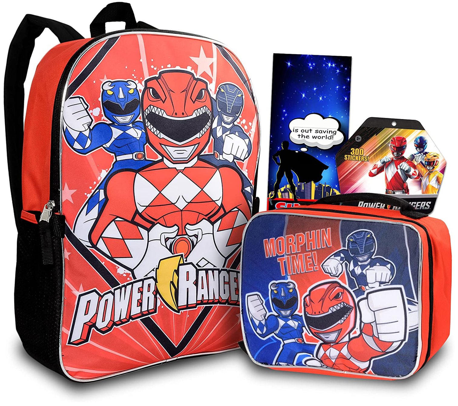 Kids' Backpacks Power Rangers Backpack With Lunch Box For Boys, Power