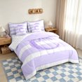 thumbnail image 4 of Homewish Princess Bow Monogrammed Twin Bedding Sets 7-Piece for Girls Women, Initial C Letter Bedding Comforter Set, Reversible, 4 of 10
