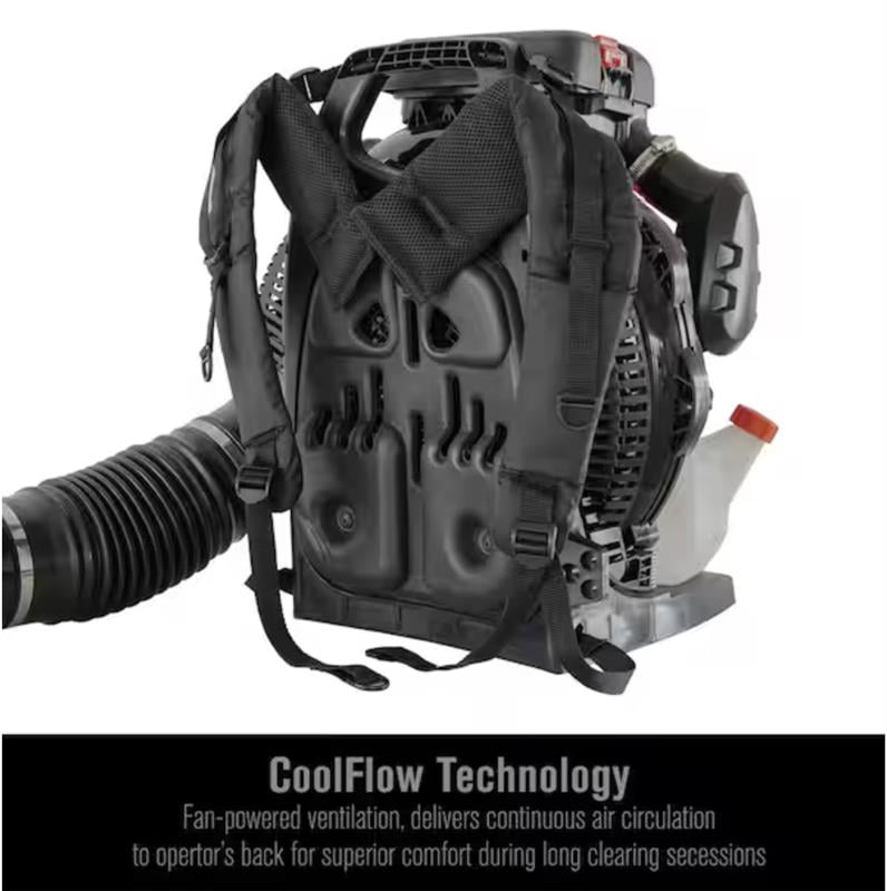 PRORUN PBB3000 Gas Backpack Leaf Blower, 79.9cc Commercial-Grade, 250 MPH, 1125 CFM