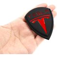 thumbnail image 3 of GHSDFBB 2Pcs 3D T Decorative Accessories T Emblem Badge Metal Cast Car Side Fender Rear Trunk Car Sticker Decal for Tesla Roadster Model S ModelxModel 3 Tesla SUV (Black), 3 of 5