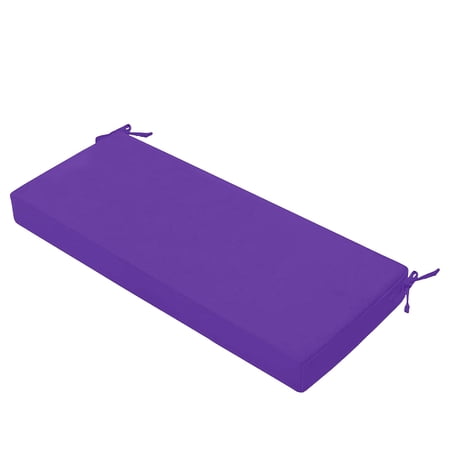 Outdoor Bench Cushion with Secure Tie Straps Waterproof Swing Seat Pad Thick Foam Patio Furniture Bench Cushion for Garden Porch Backyard Swing Indoor Window Seat