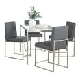 thumbnail image 4 of Fuji High Back Dining Set - 5 Piece, Small Dining Table Set for 4, Kitchen Table Chairs Set of 4, Kitchen & Dining Room Sets, Kitchen Table Sets, Dining Room Table Set for 4, 4 of 6