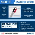 thumbnail image 2 of Iron Forge Cable 16 Gauge Marine Wire - 50 Foot, 16 AWG Cable for Boat Wiring, 16/2 Tinned Copper Duplex Marine Grade Outdoor Electric Wire for Boat, Dock, RV, Solar, and Automotive, 2 of 6