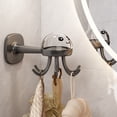 thumbnail image 2 of Mosey Universal Kitchen Hook Punch Free Simple Installation Multi-Purpose 360-Degree Six-claw Rack Organizer Hook, 2 of 7