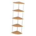 thumbnail image 2 of jifeng Corner Shelf Corner Display Shelf Durability Frees Standing Easy to Install Storage Rack Multipurpose for Kitchen Office Home 122cm, 2 of 9