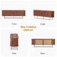 thumbnail image 7 of Soonbuy 47" TV Stand, Modern TV Console Table with Storage Compartment and Sliding Door, Gaming Entertainment Center with Cabinet for Living Room, Bedroom, Office, 7 of 7