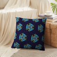 thumbnail image 4 of LALILO Throw Pillow Covers Pencil Ethnic With Navy Blue And Cream Cushion Cover 18" x 18", 3964 Pack, 4 of 6