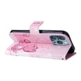 thumbnail image 2 of Allytech Flip PU Leather Case for iPhone 14 Pro 5G 2022 (6.1 inch), Hands Free Stand Magnetic Closure TPU Bumper Anti-Scratch Case for Apple iPhone 14 Pro, Pink Cat, 2 of 5