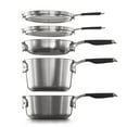 thumbnail image 3 of Calphalon Select 10pc Space Saving Stackable Stainless Steel Cookware Set, 3 of 8