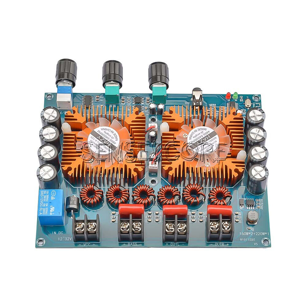 XH-A128 TDA7498E Bluetooth High Power Digital Amplifier Board 160W*2+220W - image 2 of 9