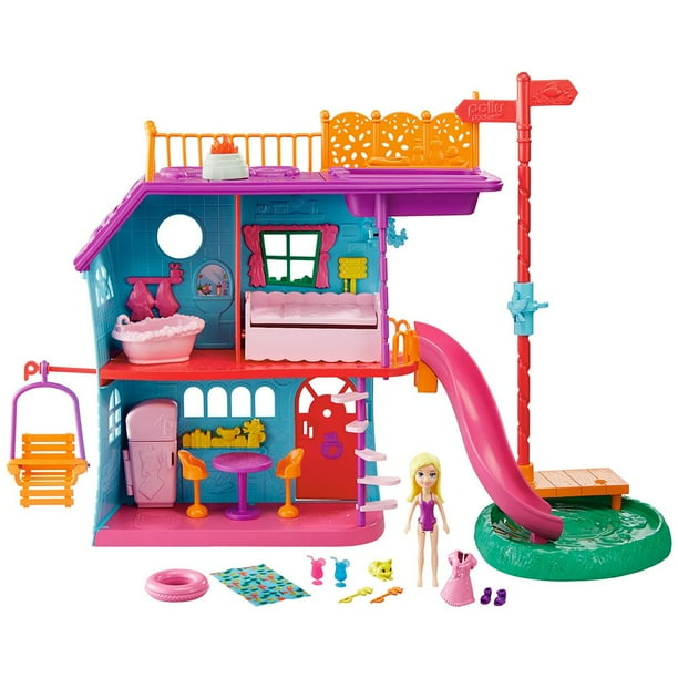 Casa De Vacaciones Polly Pocket Mattel Walmart en línea