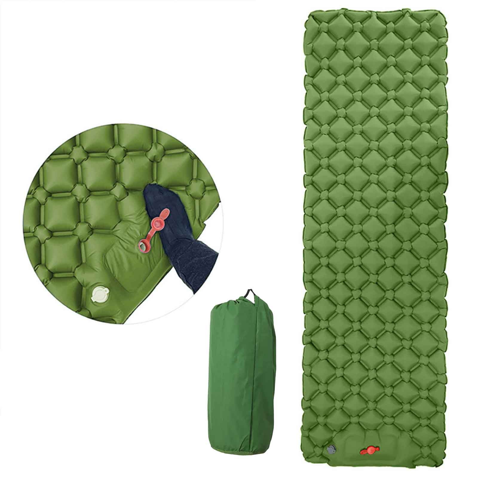 Sleeping Pad Mat Inflatable Durable Camping Moistureproof Cushion Pillow Outdoor 