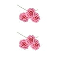 thumbnail image 3 of Wosthever 50 Piezas Flores Artificiales Realistas Rosa Oscuro para Ceremonia al Aire Libre, 3 of 6