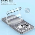 thumbnail image 4 of Luxury Noble Shockproof Soft Transparent Case For Nothing phone 3A Pro Bumper Clear Case Cover - Clear, 4 of 5