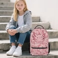 thumbnail image 5 of Jeiento Kids School Backpack 16 Inch Durable Bookbag with Multi Pockets, Lightweight Adjustable Straps Backpack for Elementary Boys Girls, Cherry Blossom Axolotl Print, 5 of 7