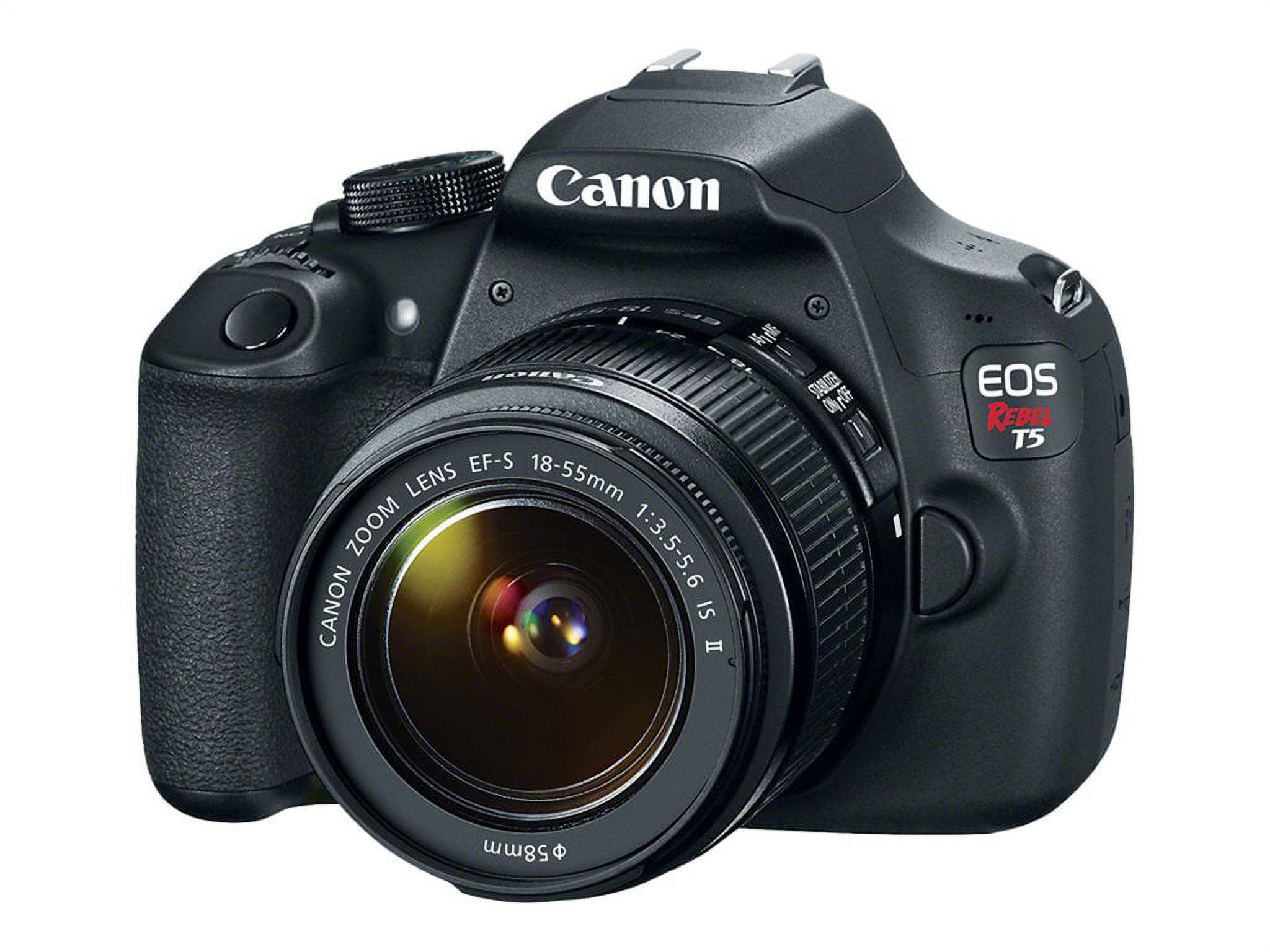Canon EOS Rebel T5 Digital SLR Camera Kit with EF-S 18-55mm IS II Lens [Base Manufacturer Item, 18-55mm] - image 2 of 8