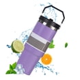 thumbnail image 4 of Botella de agua portátil de acero inoxidable aislada con asa, gran capacidad, multicolor, vaso térmico sellado al vacío para bebidas calientes y frías, 4 of 8