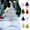 Purple, variant on Christmas Tree Artificial Christmas Trees 11.81inch White Small Christmas Tree Set Mini Christmas Tree Decoration Desktop Miniature Pine Tree for Christmas Holiday New Year
