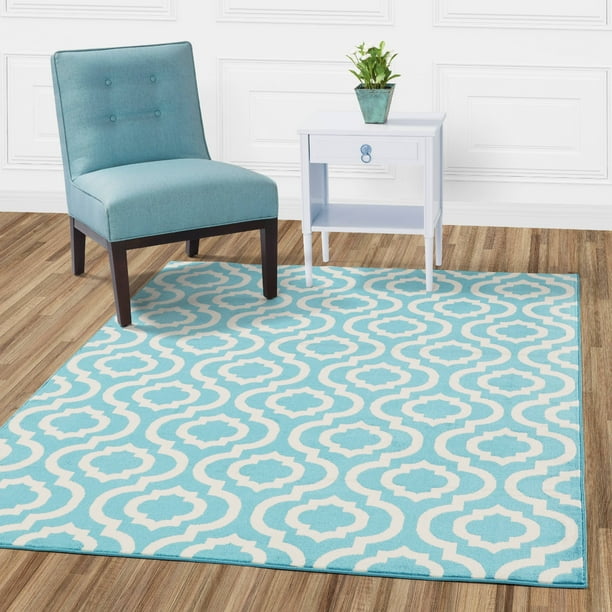 Diagona Designs Contemporary Geometric Moroccan Trellis Design Area Rug