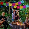 thumbnail image 6 of Colorful Mexican Party Rectangle Banner Decorations Papel Picado Banners Felt Day of the Dead Rainbow Banner Fiesta Birthday Baby Shower Party Decorations Dia De Los Muertos Decor Cinco de Mayo Flags, 6 of 7