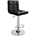 thumbnail image 3 of Léopard Tabourets de Bar, Tabouret de Bar Pivotant Réglable en Cuir PU Moderne avec Dossier, 1 Chaise (Noir), 3 of 15