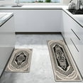 thumbnail image 2 of Boho Style Kitchen Rugs and Mats Set of 2, Country Rustic Farmhouse Kitchen Rugs, Non-Slip Washable Kitchen Mat for Front Sink Bohemian Farmhouse Kitchen Decor17x30+17x47Inch, 2 of 6