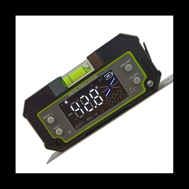 InclinóMetro de Bluetooth Transportador Digital de Doble Eje Regla de áNgulo de MedicióN Biax Caja de MagnéTico Recargable