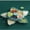 green, variant on PLPPYFS 2026 Upgraded Divided Serving Tray that Spins, Perfect for Snacks, Dips & Party Appetizers, Portable Spinning Rounded Veggie Tray for Kitchen, Party, Trave and Picnic (Double-Layer)