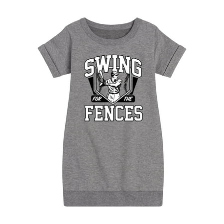 

Instant Message - Swing For The Fences - Girls Ss Fleece Dress