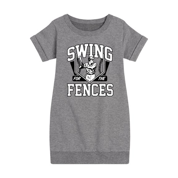 Instant Message - Swing For The Fences - Girls Ss Fleece Dress