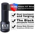 thumbnail image 2 of Juego de enchufes Aiourx 1/2 Drive Master Impact Hex Bit SAE, 10 unidades, 2 of 6