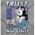 thumbnail image 2 of The Smurfs Cool Kanji Trust No One Zip Hoodie Sweatshirt Men Brisco Brands M, 2 of 6